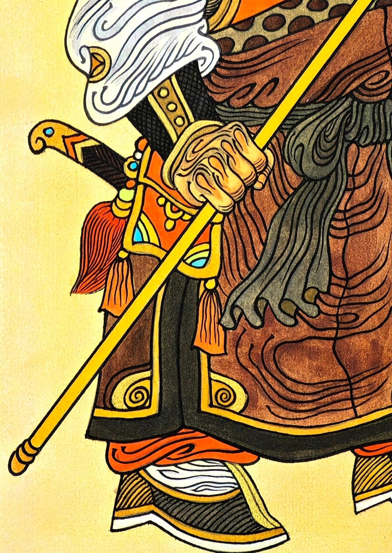 白泽拍卖卡牌手绘专场第30期（白金之夜 跨年大拍） 2013 陈岱青手绘画 两头蛇 解珍 尺寸：18.6cm*26.7cm  陈岱青亲签