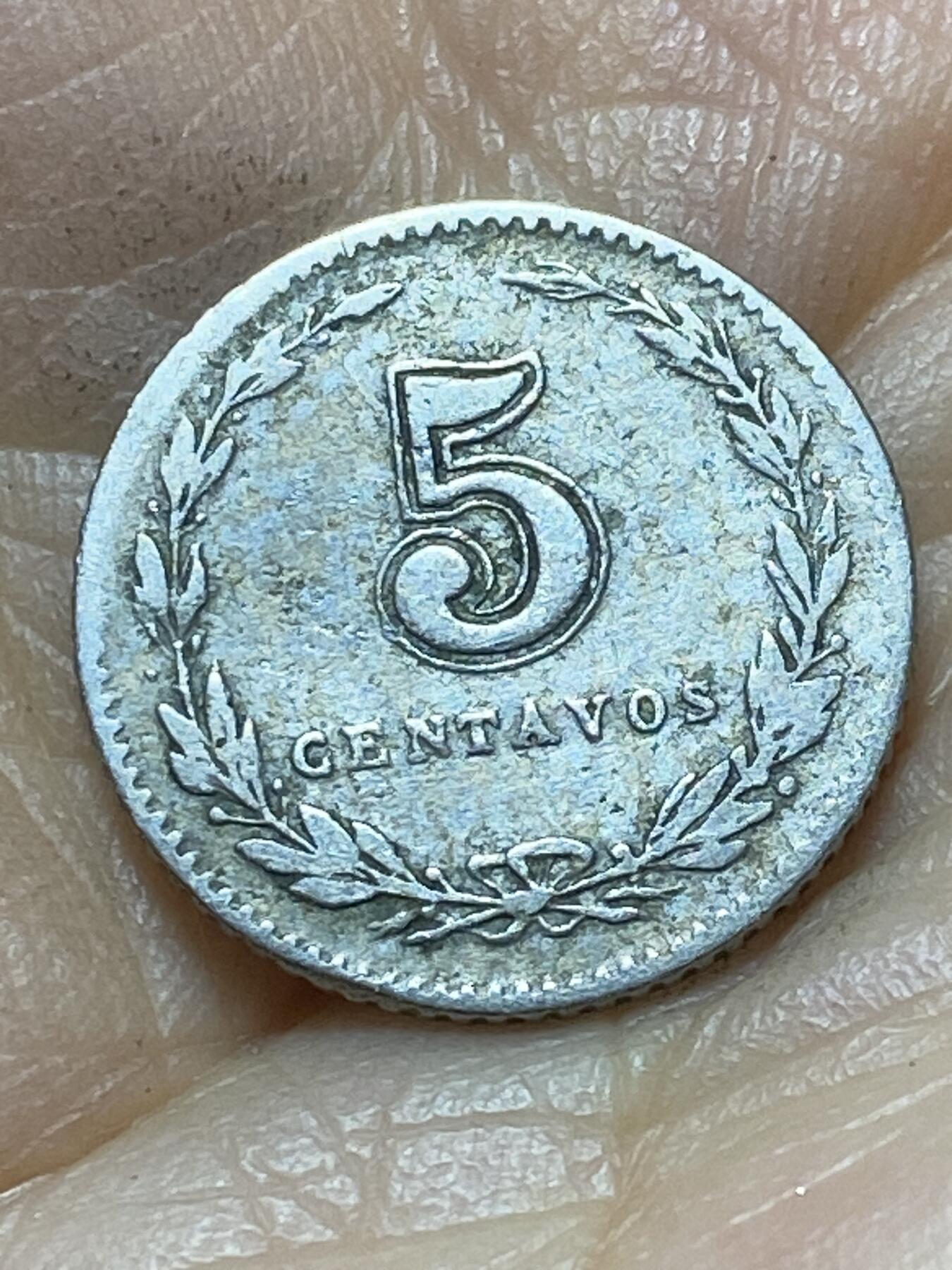 2025年第一百三十八场(总第一百六十四场）外国好品散币场(免佣金) 早期年份–阿根廷🇦🇷1905年5分