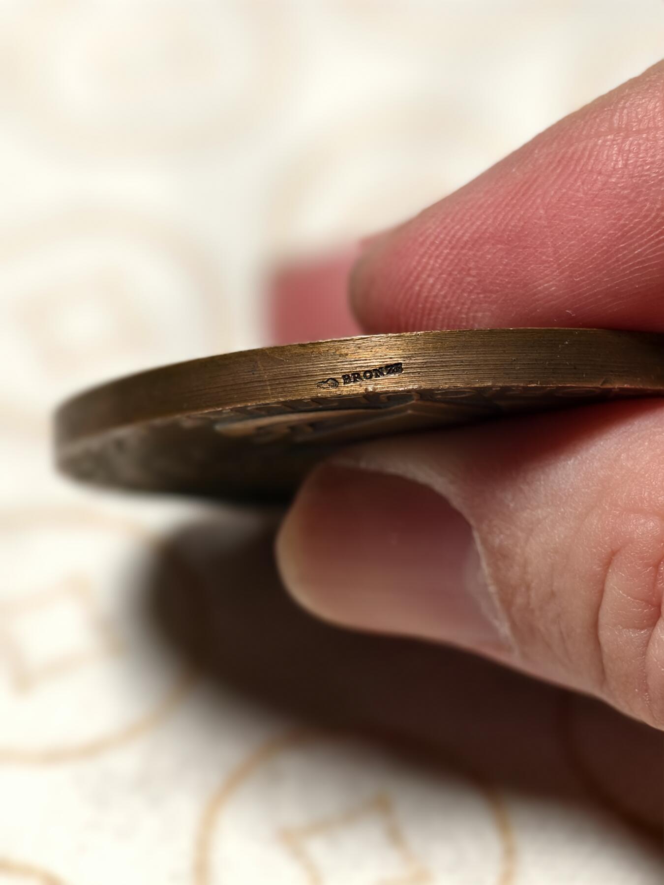 抚柳草堂-第三期章牌钱币 奖章勋章限时免佣 满百包邮 放漏专场 十九世纪末-二十世纪初法国农业部农业竞赛大铜章  播种者正反面浮雕都精美  大尺寸直径50mm 重量61.5g 品相非常好