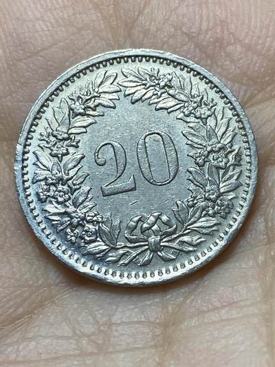 2025年第一百三十八场(总第一百六十四场）外国好品散币场(免佣金) - 瑞士🇨🇭1970年20拉彭(第三版，无标版)