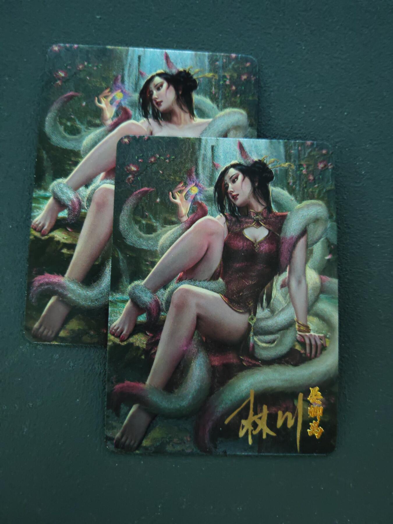 阳大大卡牌拍卖第88期（持续收拍品，周一晚上九点截拍，进群福利早知道） 【亲签】卡卡有趣 上古十大女神 晏卿离 双服饰 粗闪