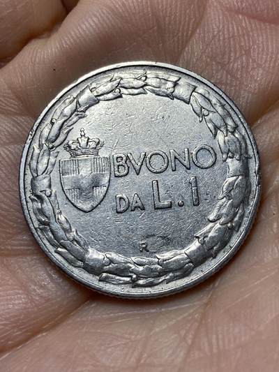 2025年第一百三十九场(总第一百六十五场）外国好品散币场(免佣金) - 意大利王国1922年1里拉(维托里奥·埃马努埃莱三世第三套，首发年)