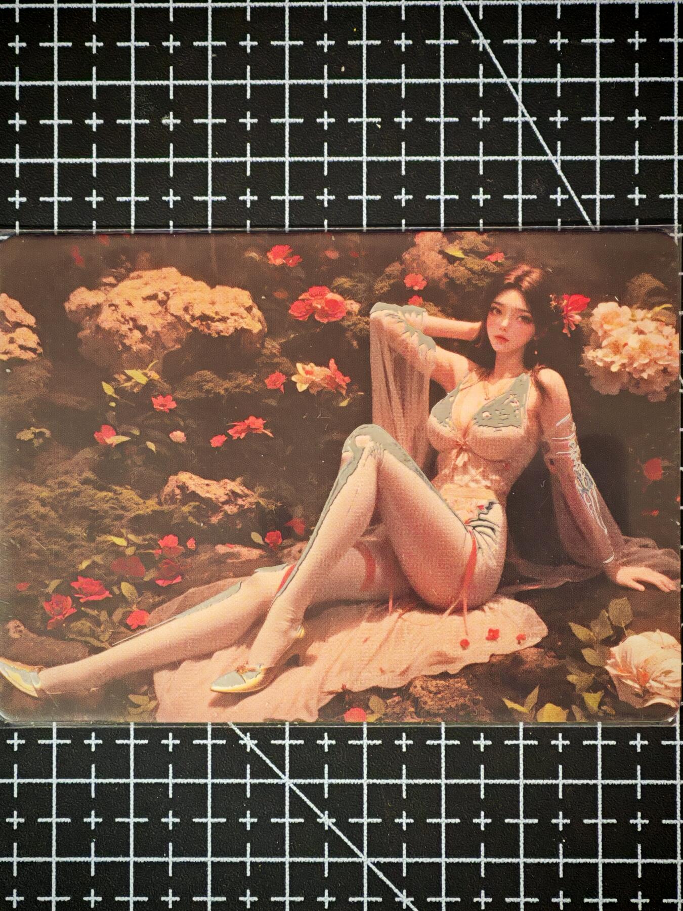 琦卡当当铺～第26期★★各种小漏~支持寄存★★~【9点40结束】扫码加群抽[包邮券]~ 古早卡-烫银工艺-美女一张