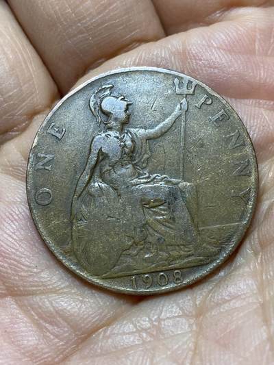 2025年第一百三十九场(总第一百六十五场）外国好品散币场(免佣金) - 英国🇬🇧1908年1便士(爱德华七世时期)
