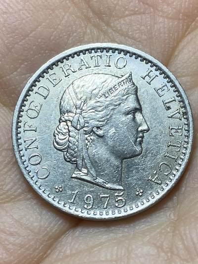 2025年第一百三十八场(总第一百六十四场）外国好品散币场(免佣金) - 瑞士🇨🇭1975年20拉彭(第三版，无标版)