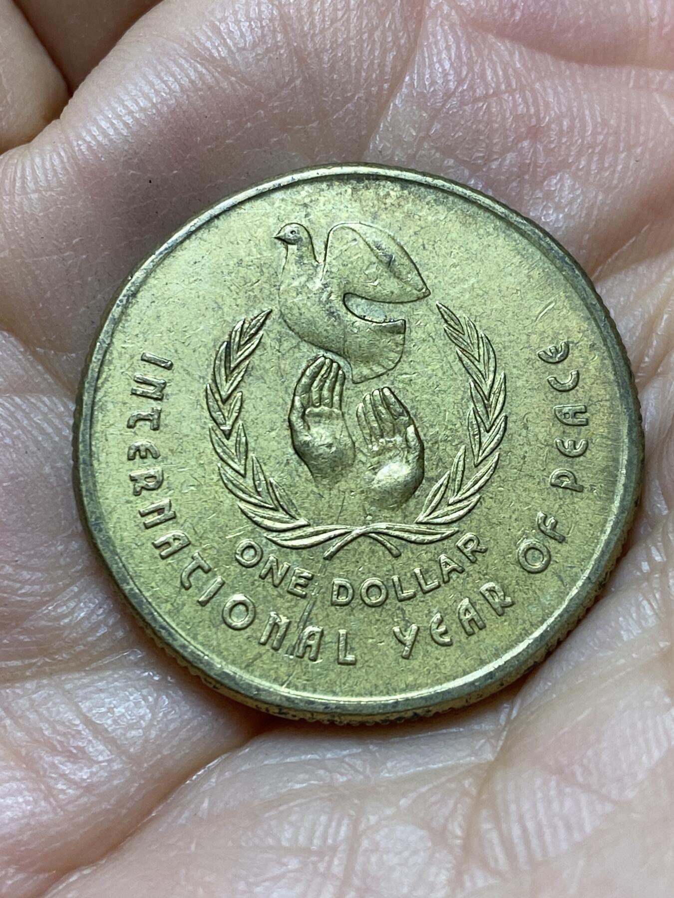 2025年第一百三十九场(总第一百六十五场）外国好品散币场(免佣金) 澳大利亚🇦🇺1986年1元(国际和平日纪念币)