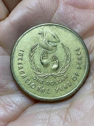 2025年第一百三十九场(总第一百六十五场）外国好品散币场(免佣金) - 澳大利亚🇦🇺1986年1元(国际和平日纪念币)