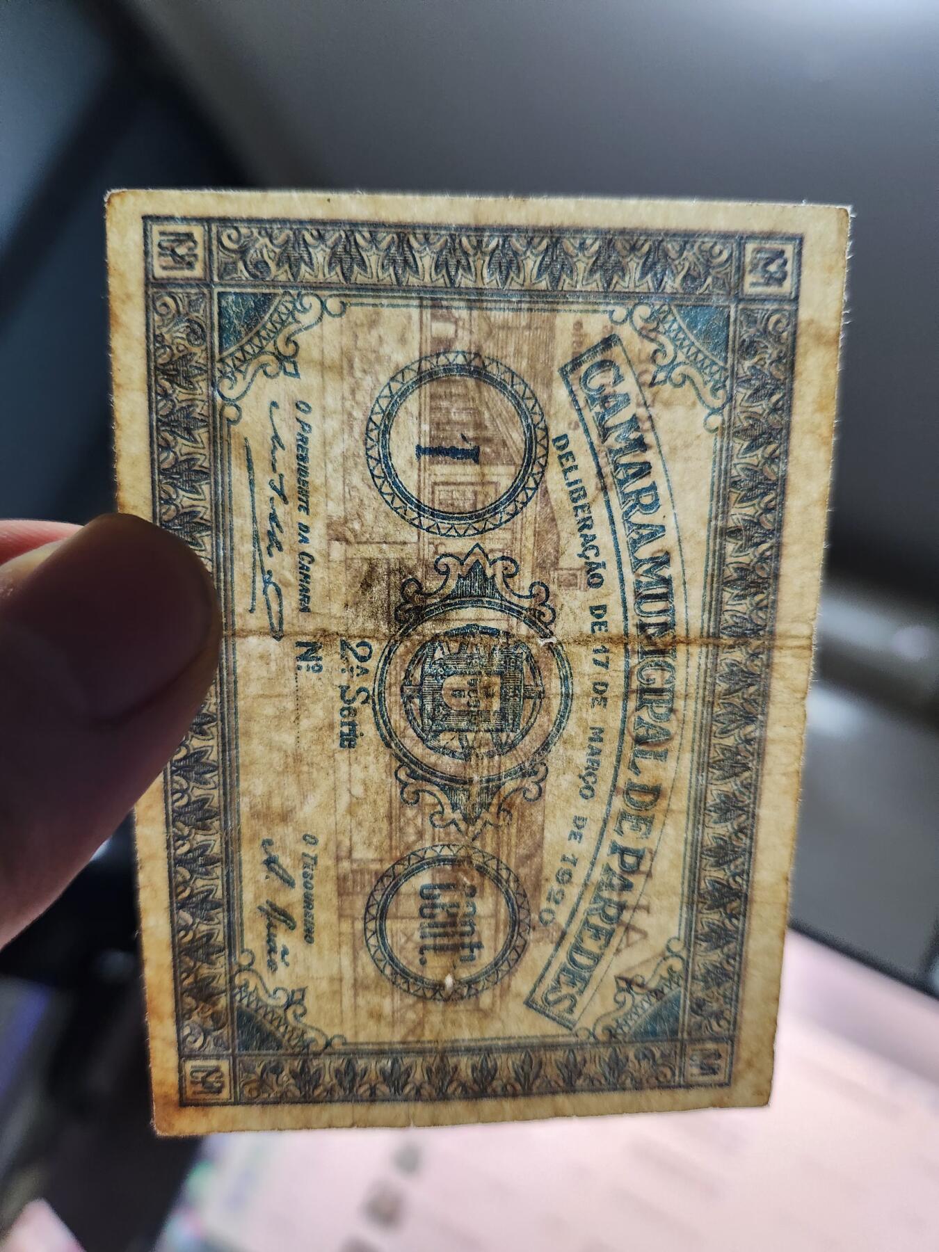 12月21号晚上8点 外国纸币自动截拍第75场 1920年1分 极少