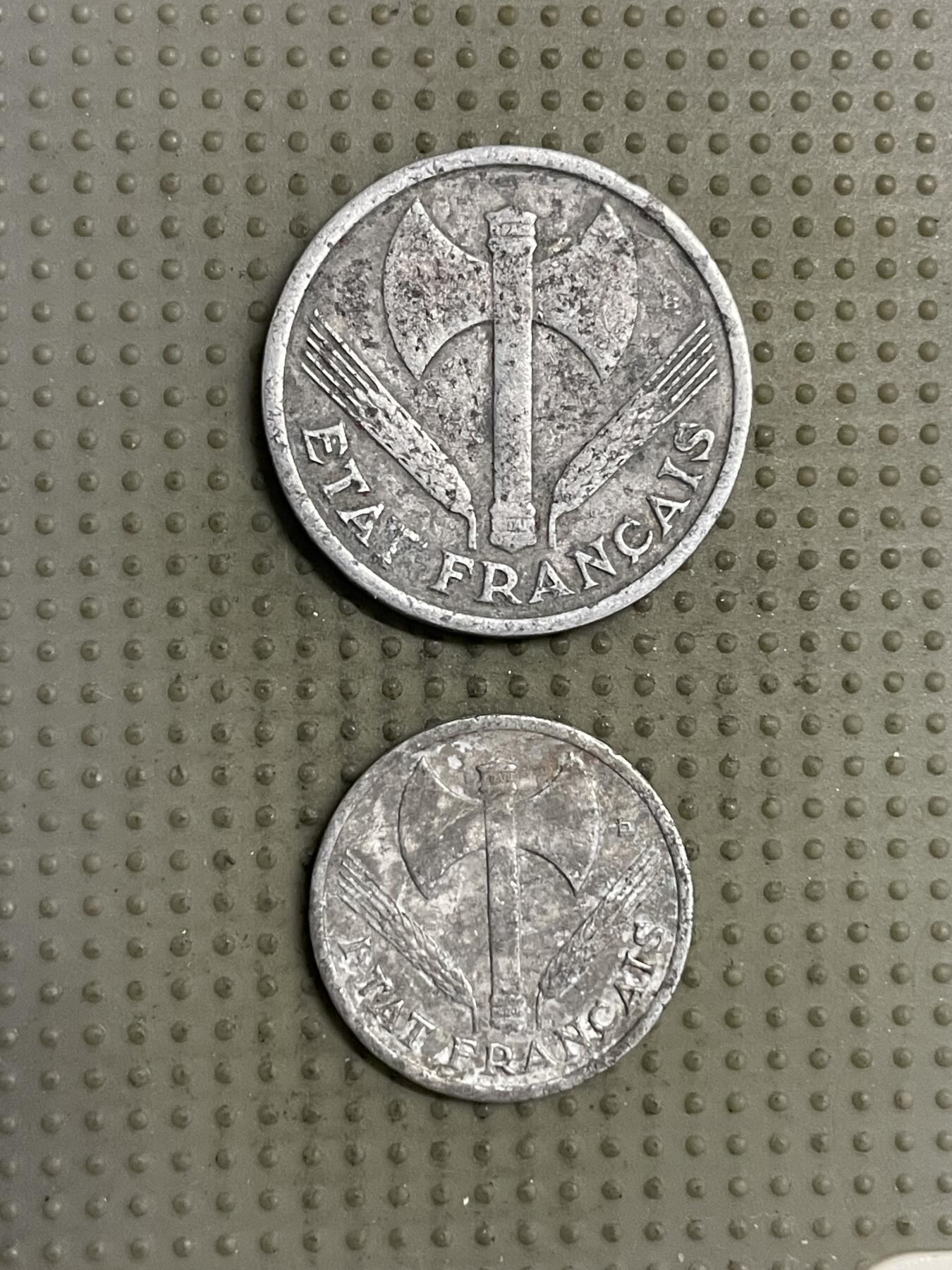 2025年第143场各国散币拍卖（总第143场） 维希法国1942年2枚