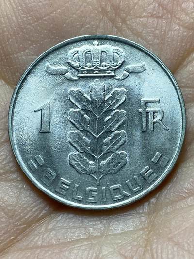 2025年第一百三十八场(总第一百六十四场）外国好品散币场(免佣金) - 比利时🇧🇪1980年1法郎(博杜安一世时期，法语版)