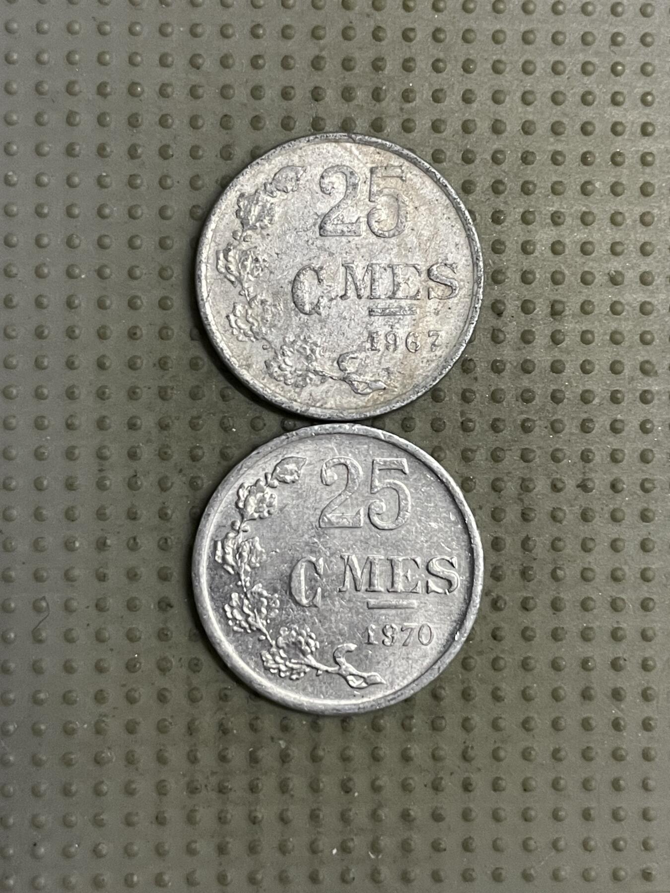 2025年第143场各国散币拍卖（总第143场） 卢森堡25分2枚