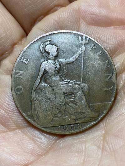 2025年第一百三十九场(总第一百六十五场）外国好品散币场(免佣金) - 英国🇬🇧1908年1便士(爱德华七世时期)