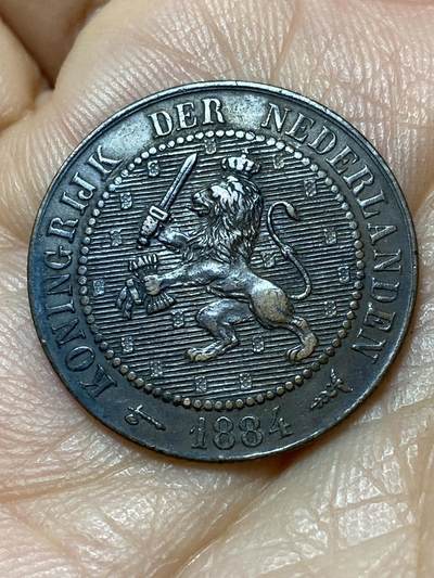 2025年第一百三十九场(总第一百六十五场）外国好品散币场(免佣金) - 好品–荷兰🇳🇱1884年2.5分(威廉三世时期，Broadaxe–宽刃斧标)