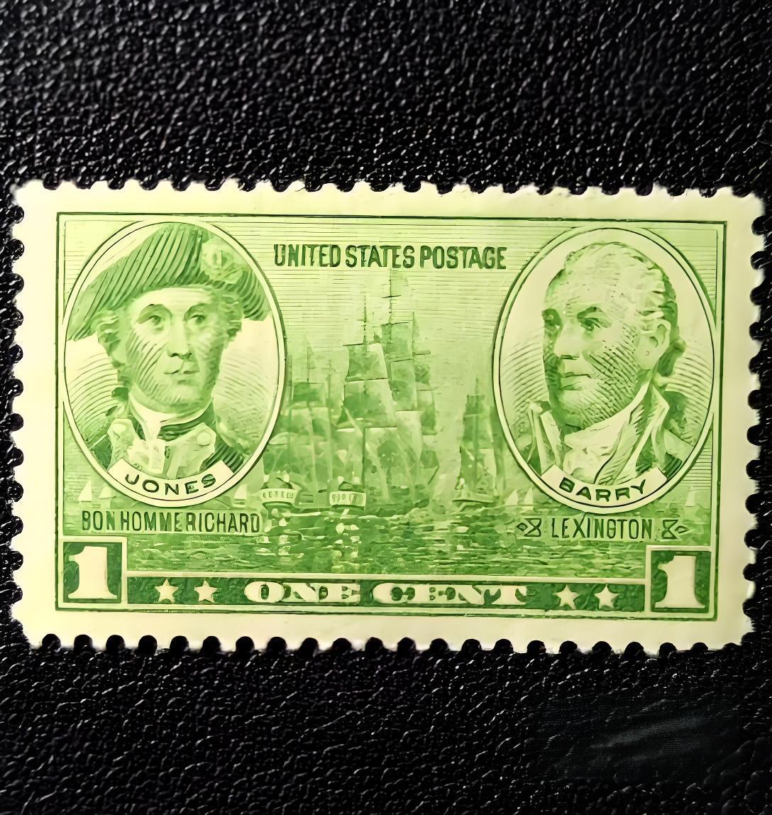 1936年美国为纪念独立战争发行的海军名将邮票