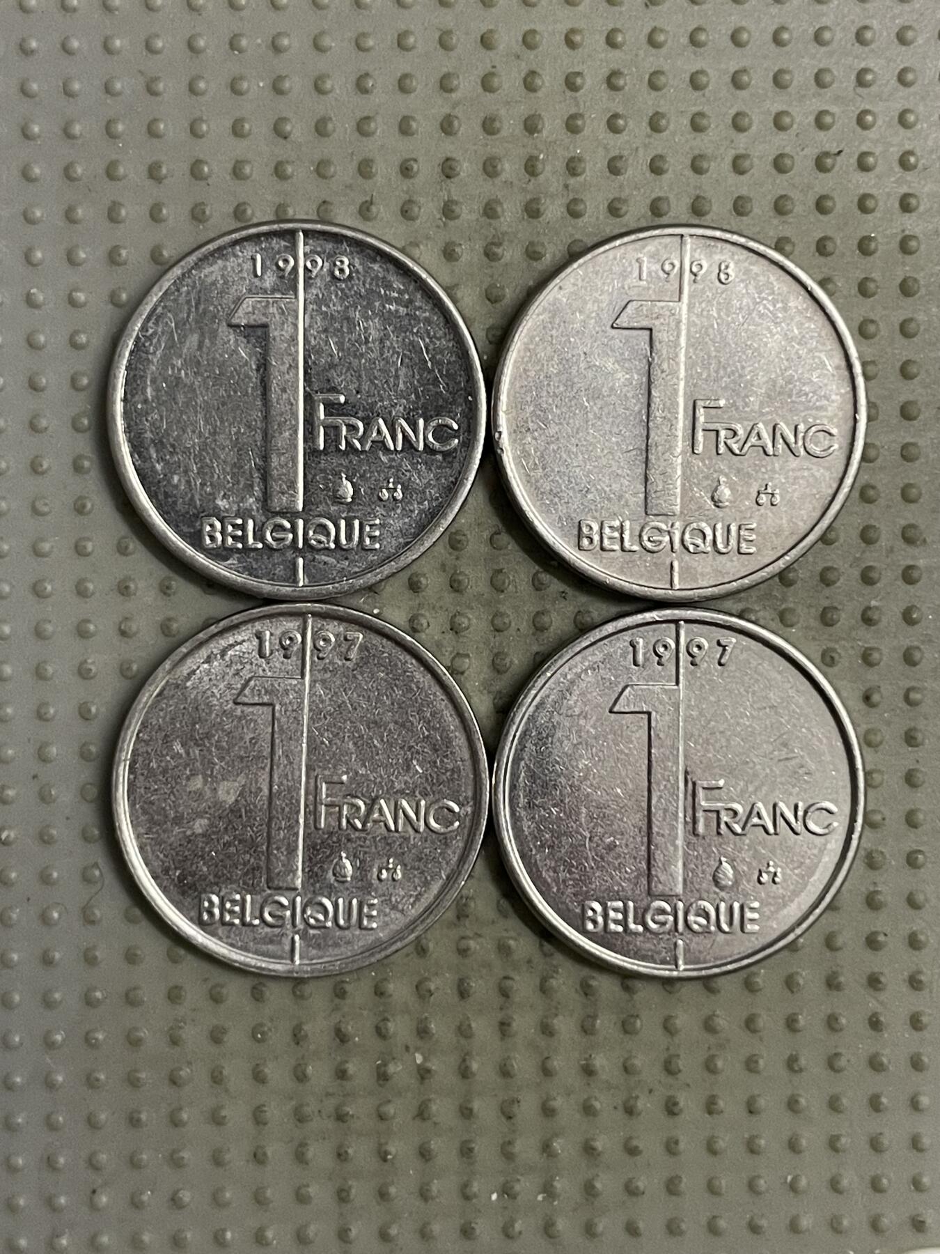 2025年第143场各国散币拍卖（总第143场） 比利时1法郎4枚