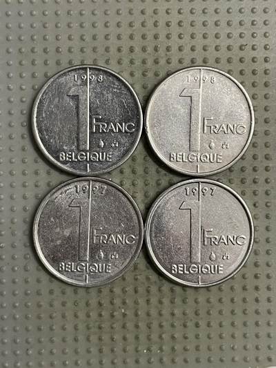 2025年第143场各国散币拍卖（总第143场） - 比利时1法郎4枚