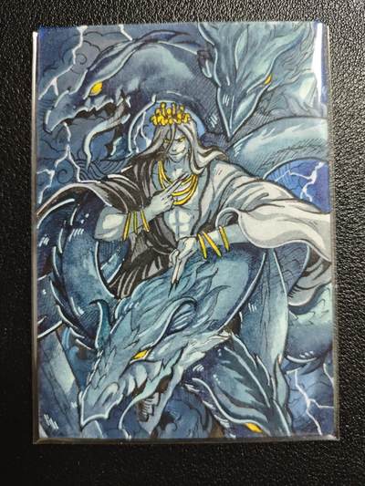 天玑星卡拍第154期《12.25周四截拍》持续收拍收评中 满赠卡需备注 - 【手绘卡】Rubick 九头虫 手绘卡