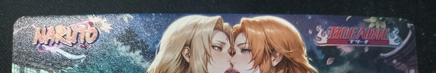 花开卡拍第53期（12月28号周日截拍，品控勿拍!!!拍品不寄存，运费5元，自制卡难免瑕疵，可能存在轻微撞角爆边等出厂瑕疵，品控介意勿拍！） 皇帝新衣 纲手VS松本乱菊 艺术卡 折光彩闪