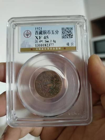 西藏铜币专场 - 西藏铜币噶穷五分公博评级币