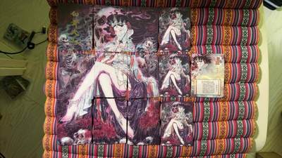 光影卡牌第27期，各家亲签，各家套卡，持续收拍品 - 彫仙白骨夫人九拼9张+2普卡+1冷烫普卡+1艺术卡共计13张