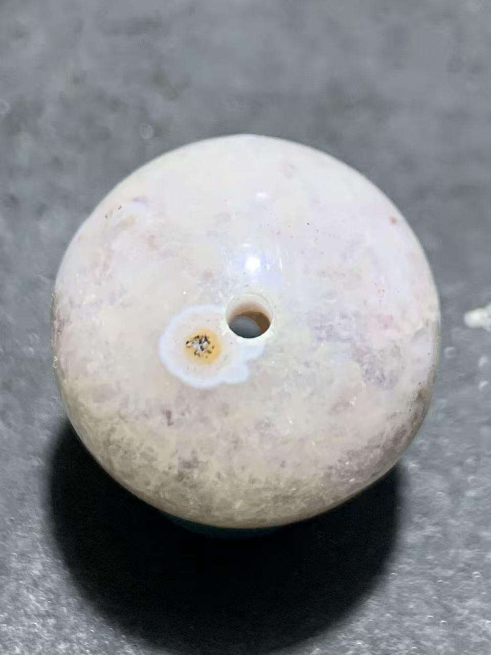 冰飘糖心料战国红玛瑙2.0圆珠一颗！