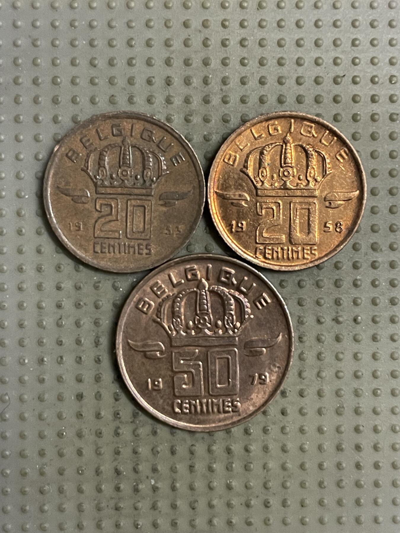 2025年第143场各国散币拍卖（总第143场） 比利时3枚