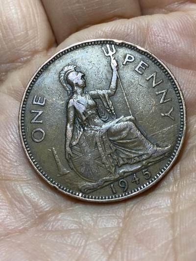 2025年第一百三十九场(总第一百六十五场）外国好品散币场(免佣金) - 英国🇬🇧1945年1便士(乔治六世第一版)