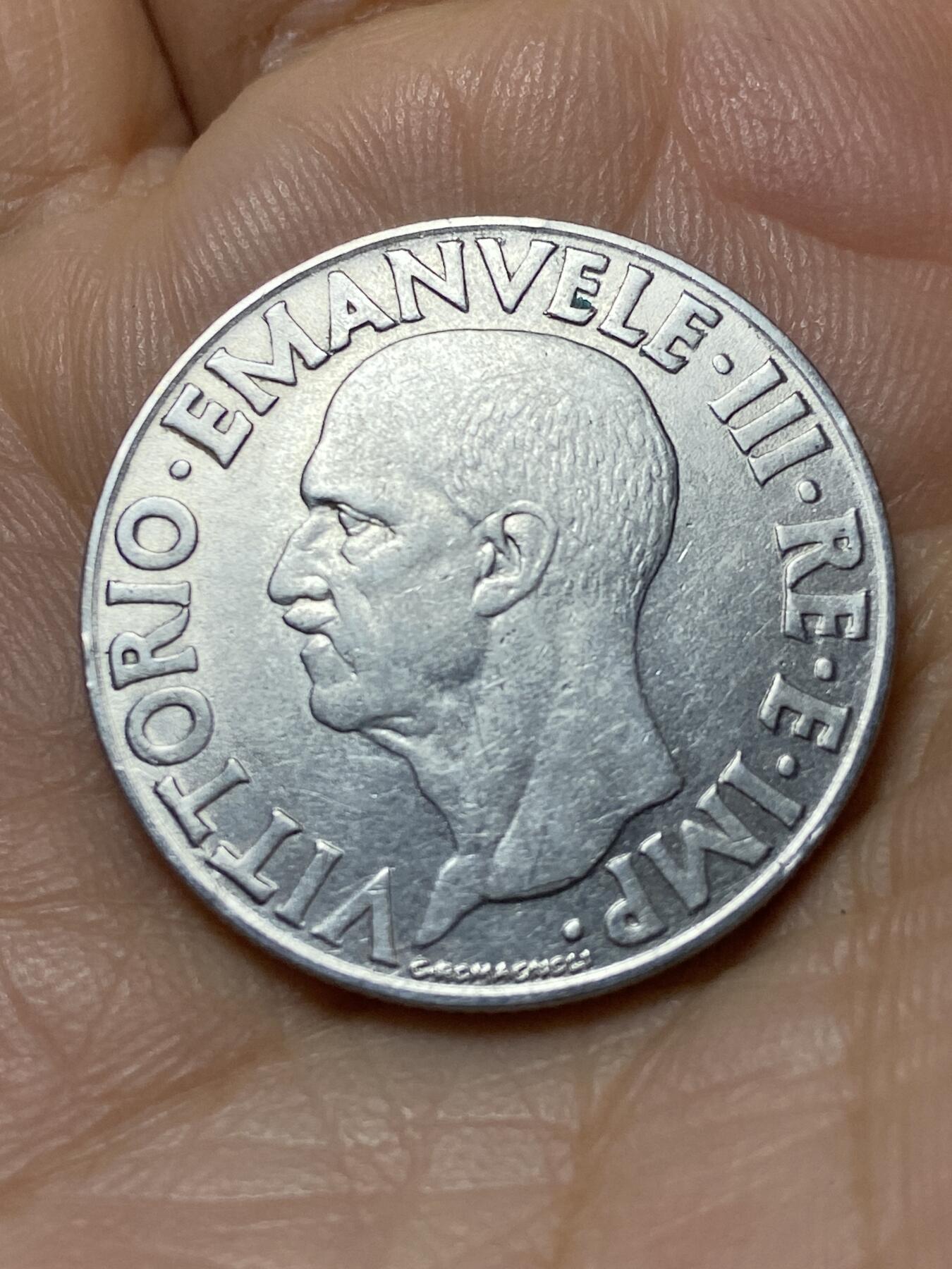 2025年第一百三十九场(总第一百六十五场）外国好品散币场(免佣金) 意大利王国1939年1里拉(维托里奥·埃马努埃莱三世第四套，有磁版)