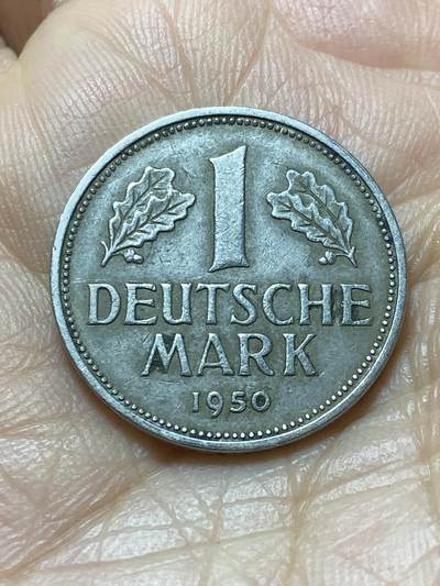 2025年第一百三十八场(总第一百六十四场）外国好品散币场(免佣金) - 德国🇩🇪1950年1德国马克(J标，汉堡造，首发年)