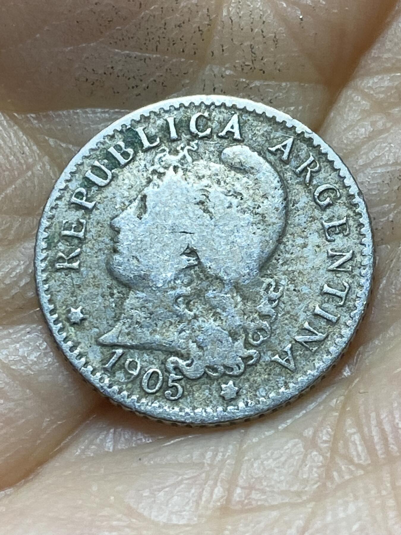 2025年第一百三十八场(总第一百六十四场）外国好品散币场(免佣金) 早期年份–阿根廷🇦🇷1905年5分