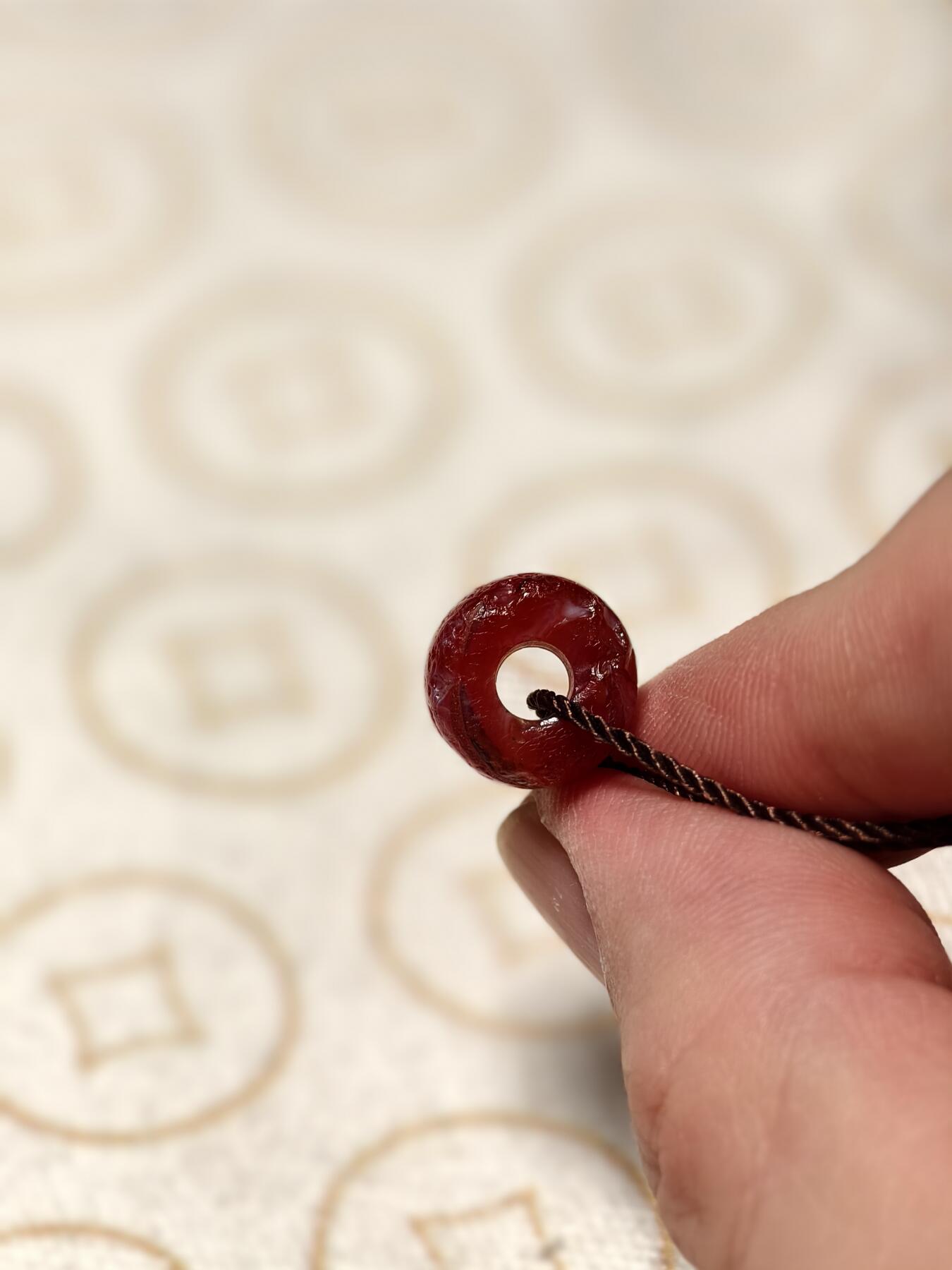 抚柳草堂-第三期章牌钱币 奖章勋章限时免佣 满百包邮 放漏专场 15世纪玛瑙剁珠 闻德评级尺寸见标签 皮光水亮风化到位