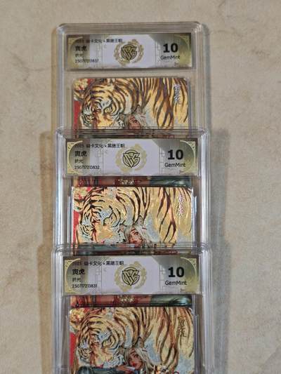 夜之极第三十七期 （12月20日周六晚9点截拍，欢迎竞拍） - CCG&焱卡 黑暗王朝 寅虎三宫 粗闪 10g