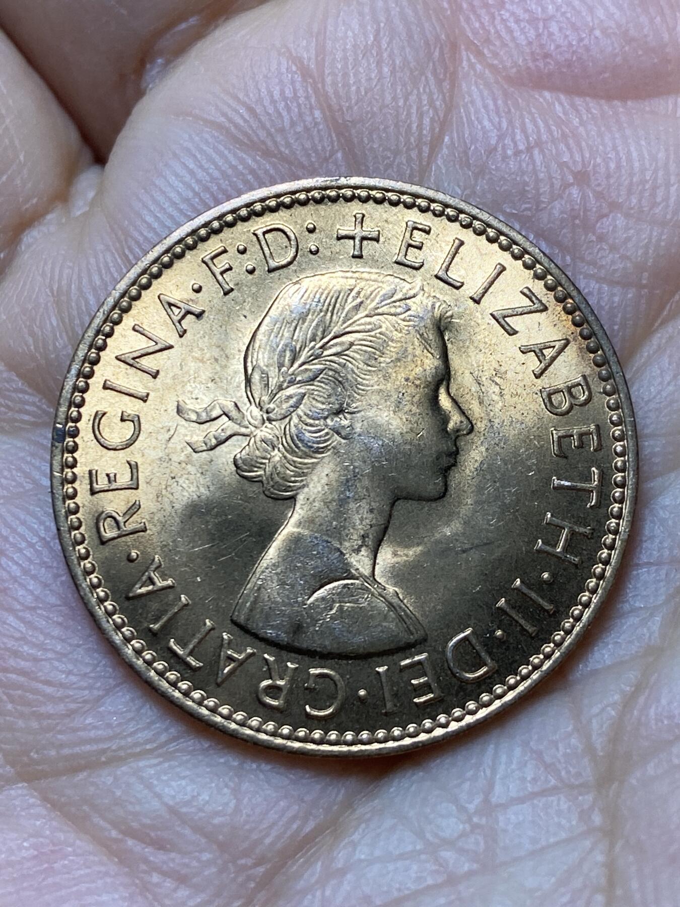 2025年第一百三十九场(总第一百六十五场）外国好品散币场(免佣金) 原光好品–英国🇬🇧1967年半便士(伊丽莎白二世青年桂冠第二版，普制币关门年)