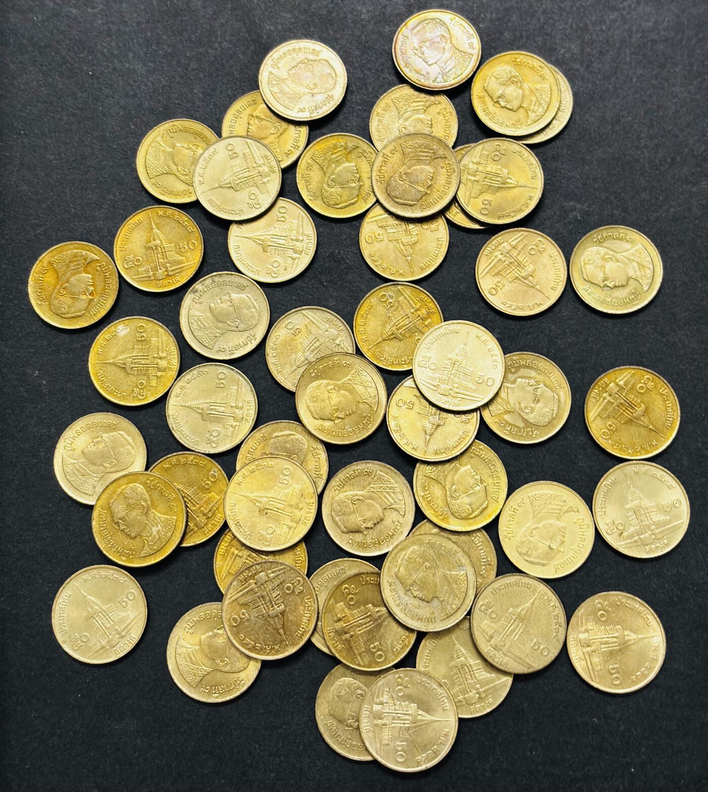 文馨钱币收藏第 286 场，圣诞节专场【 长期接收代拍品低至 0 佣金】 原铜光泰王 50 萨当铜币 50 枚未挑