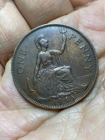 2025年第一百三十九场(总第一百六十五场）外国好品散币场(免佣金) - 英国🇬🇧1945年1便士(乔治六世第一版)