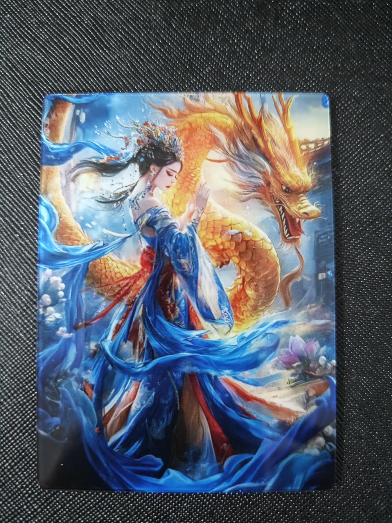 琦卡当当铺～第26期★★各种小漏~支持寄存★★~【9点40结束】扫码加群抽[包邮券]~ 亚克力-金龙祈福-蓝衣少女-1个