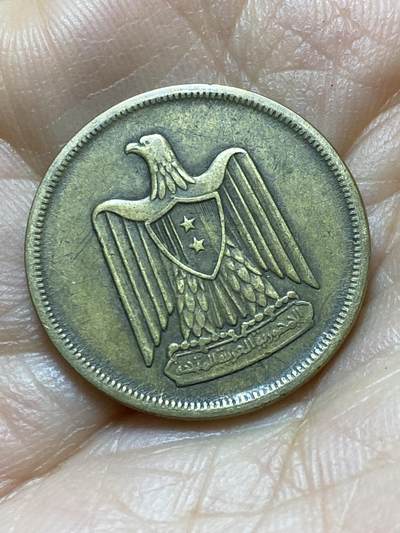 2025年第一百三十八场(总第一百六十四场）外国好品散币场(免佣金) - 埃及🇪🇬1960年10米利姆(阿拉伯联合共和国时期，第一版首发年)