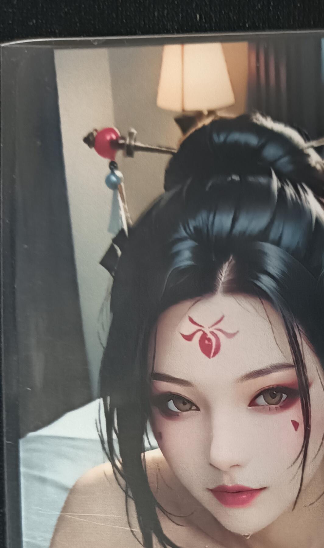 花开卡拍第53期（12月28号周日截拍，品控勿拍!!!拍品不寄存，运费5元，自制卡难免瑕疵，可能存在轻微撞角爆边等出厂瑕疵，品控介意勿拍！） 艺术甄选四妹正反面