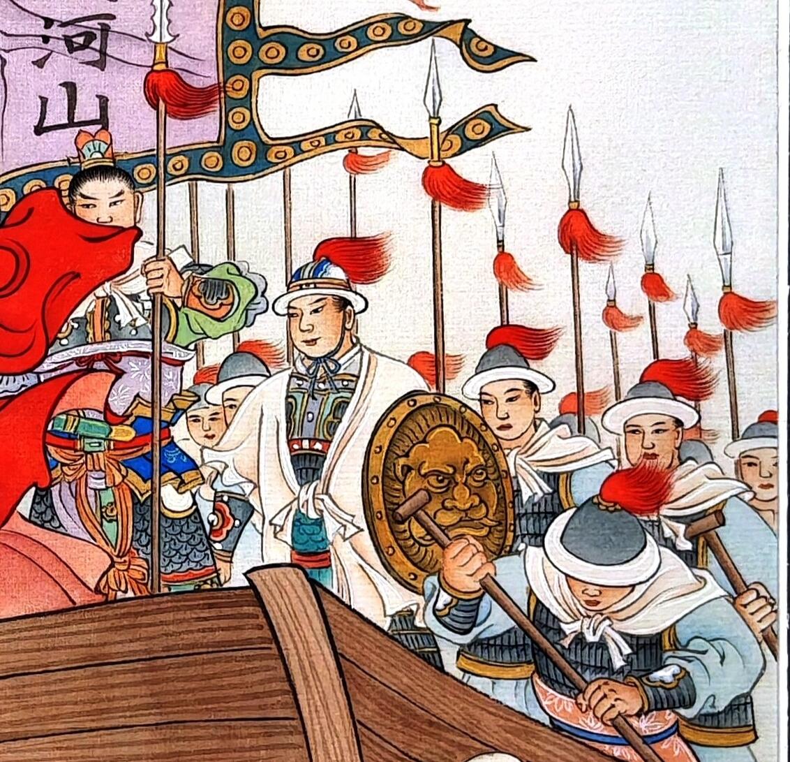 白泽拍卖卡牌手绘专场第30期（白金之夜 跨年大拍） 2024 刘雪强手绘画 精忠报国 尺寸：29cm*28.5cm