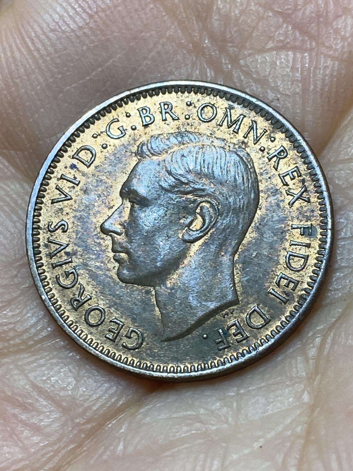 2025年第一百三十九场(总第一百六十五场）外国好品散币场(免佣金) 英国🇬🇧1950年1法新(乔治六世第二版)