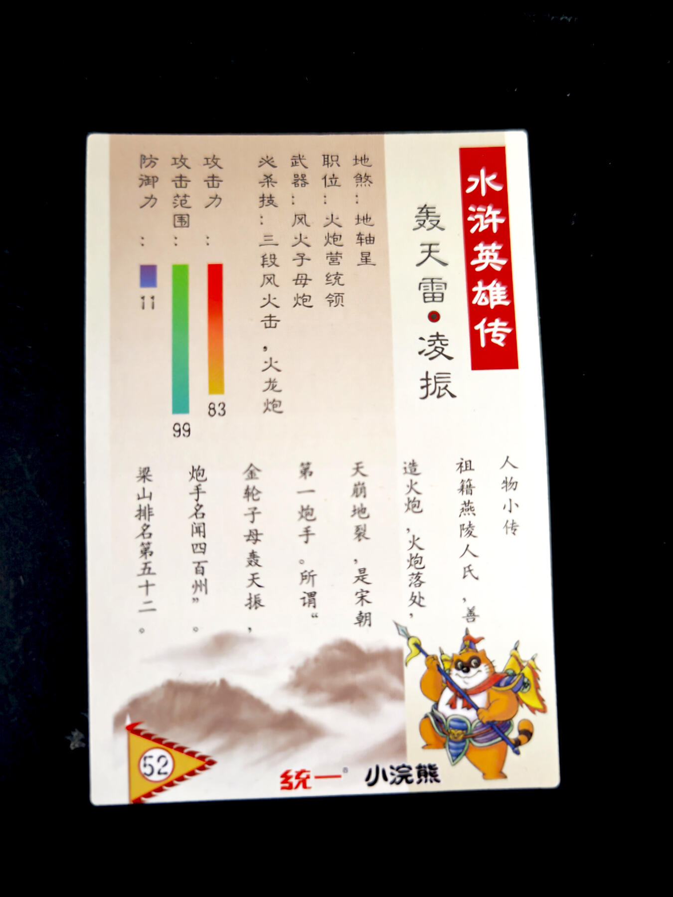 琦卡当当铺～第26期★★各种小漏~支持寄存★★~【9点40结束】扫码加群抽[包邮券]~ 水浒-粗闪-轰天雷凌振-1张