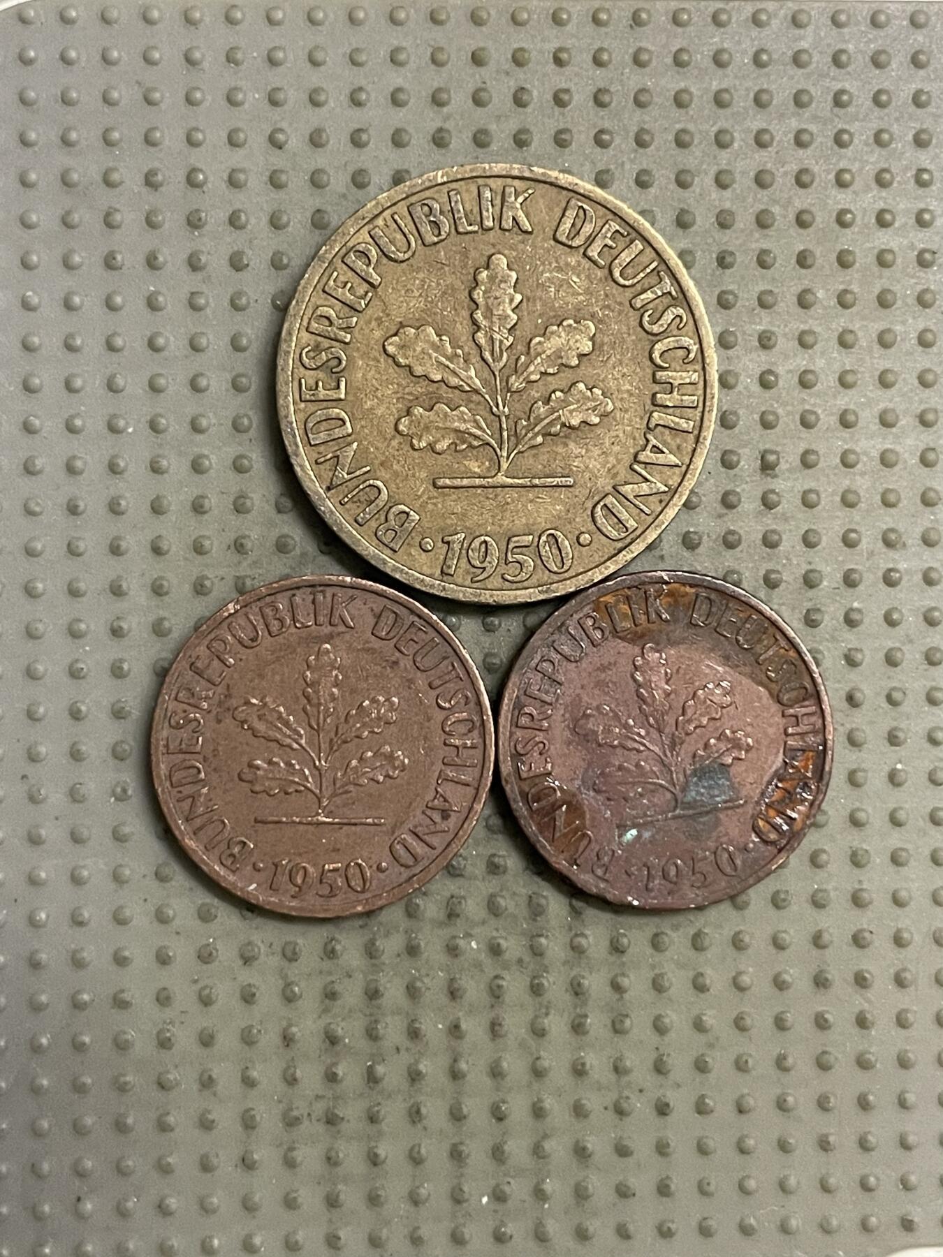 2025年第143场各国散币拍卖（总第143场） 德国1950年3枚