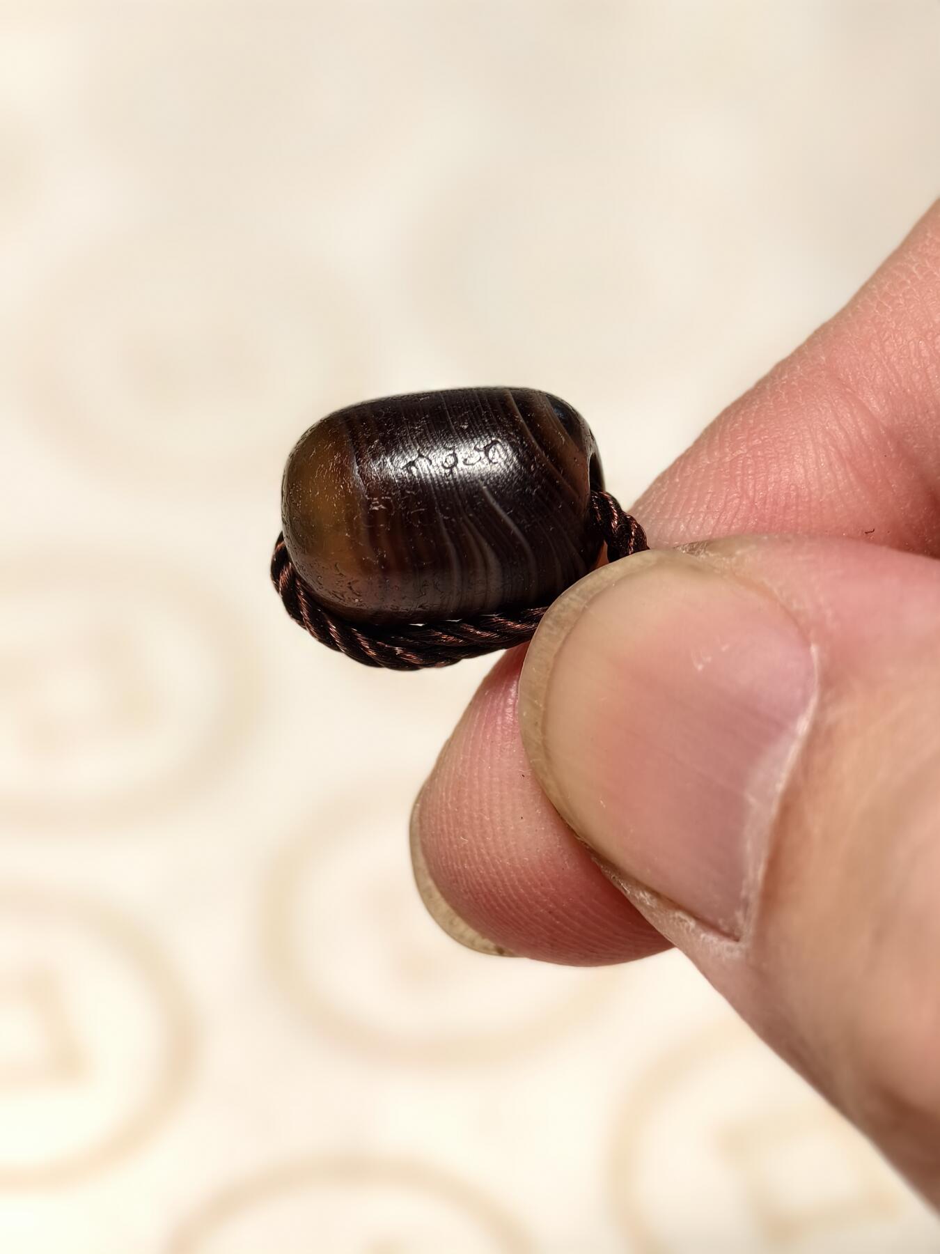 抚柳草堂-第三期章牌钱币 奖章勋章限时免佣 满百包邮 放漏专场 15世纪缠丝玛瑙珠 闻德评级尺寸见标签 缠丝漂亮配串佳品