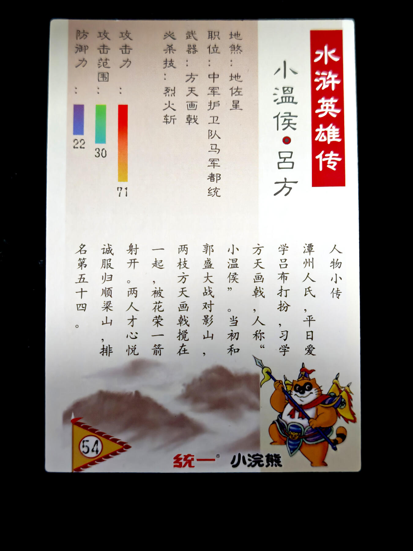 琦卡当当铺～第26期★★各种小漏~支持寄存★★~【9点40结束】扫码加群抽[包邮券]~ 水浒-粗闪-小温侯吕方-1张