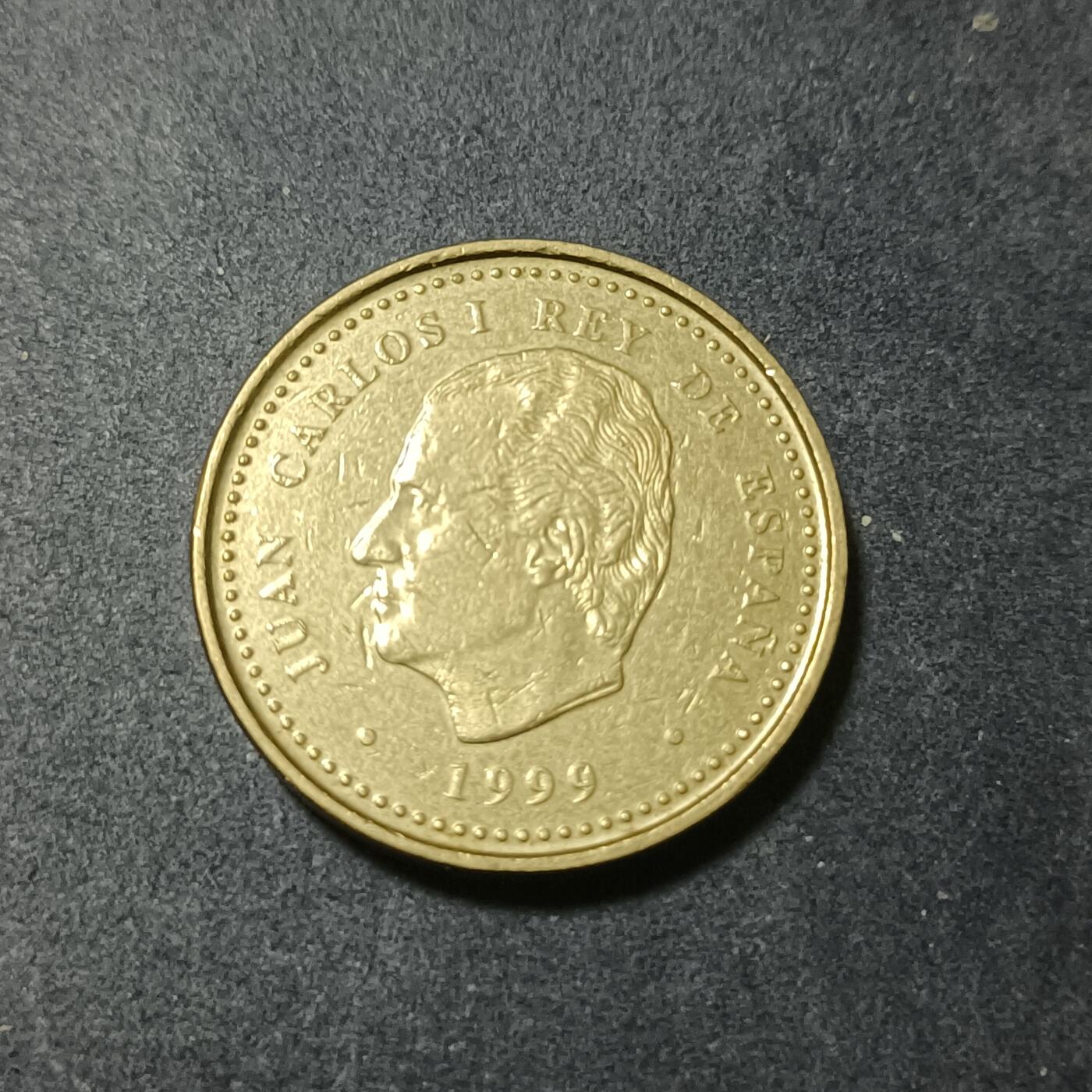 【游宝包邮场】蛇年第101期 世界各国纪念币 西班牙-100比塞塔纪念币 1999年