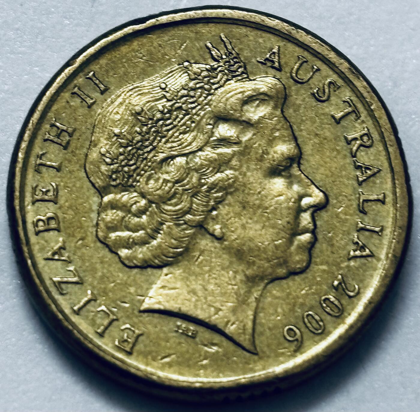 文馨钱币收藏第 286 场，圣诞节专场【 长期接收代拍品低至 0 佣金】 好品  2006 年澳大利亚土著人 2 元纪念币