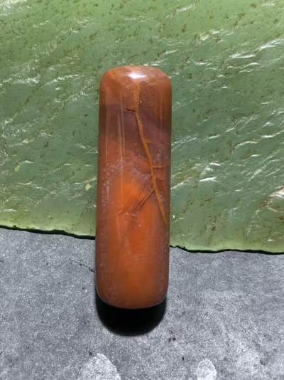 精美冻料北漂战国红玛瑙直桶，桶珠一个！ - 精美冻料北漂战国红玛瑙直桶，桶珠一个！