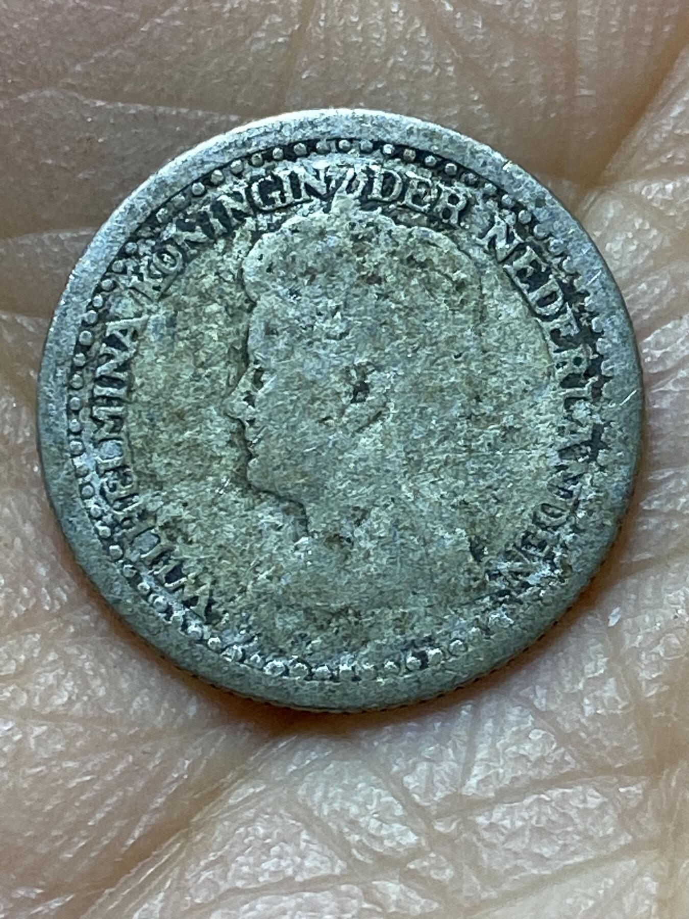 2025年第一百四十四场(总第一百七十场）品种丰富英国一线回流散币年末特拍场第一场(免佣金) 荷兰🇳🇱1919年10分银币(威廉明娜女王青年头像，Seahorse –海马标，640银)