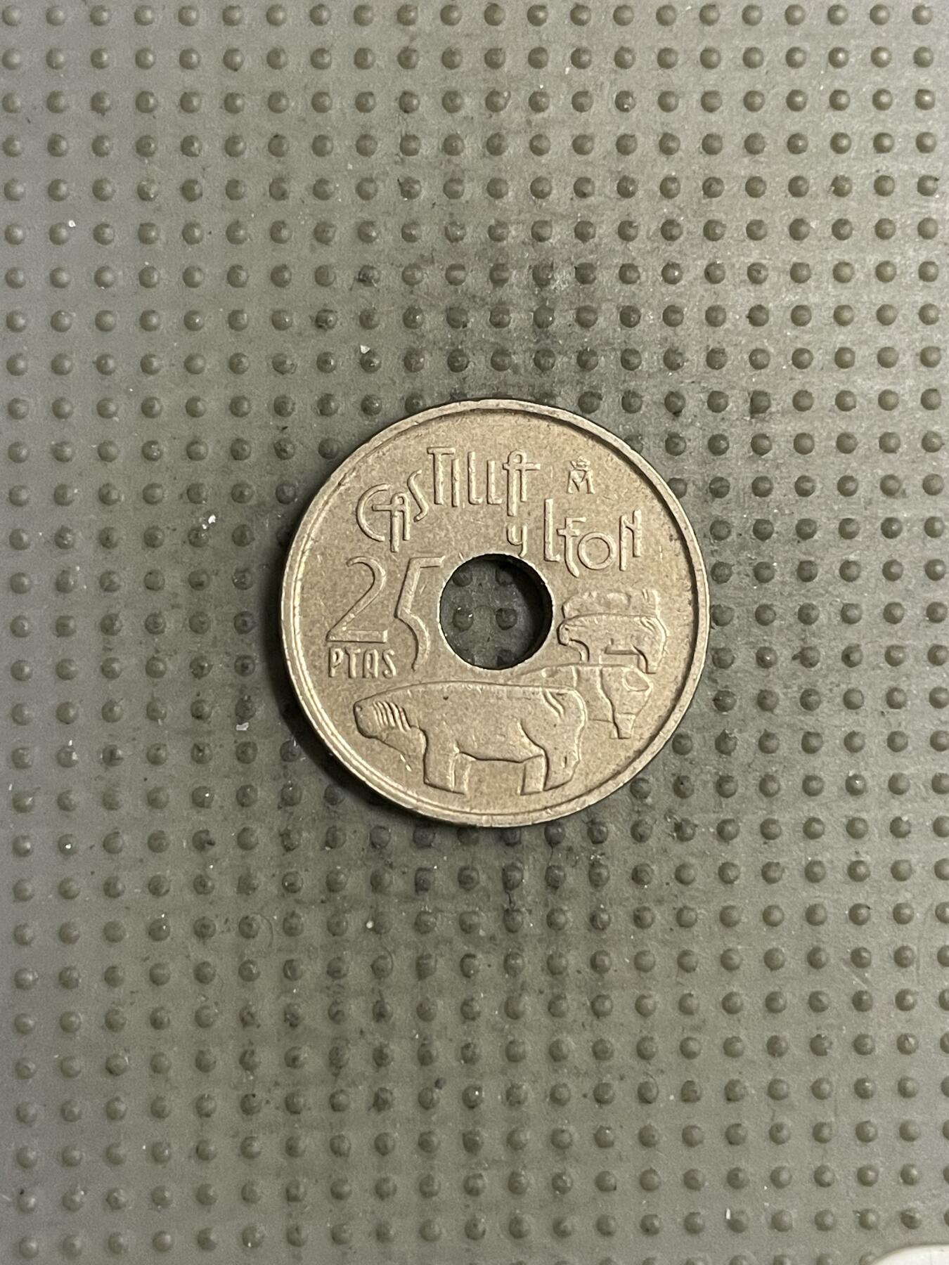 2025年第145场各国散币拍卖（总第145场） 西班牙1995年卡斯蒂利亚和莱昂25比赛塔纪念币