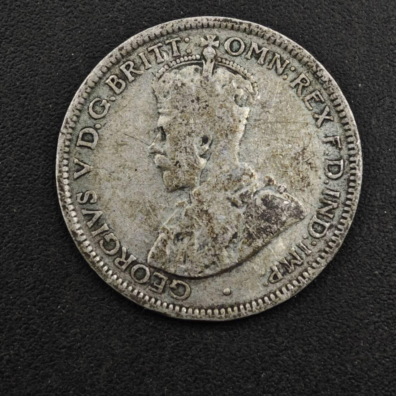 【淘币小摊】限时拍第八百三十五拍  散币批量币场  满百包邮可预留两周  周一统一发货  澳大利亚1925年乔治五世6便士银币